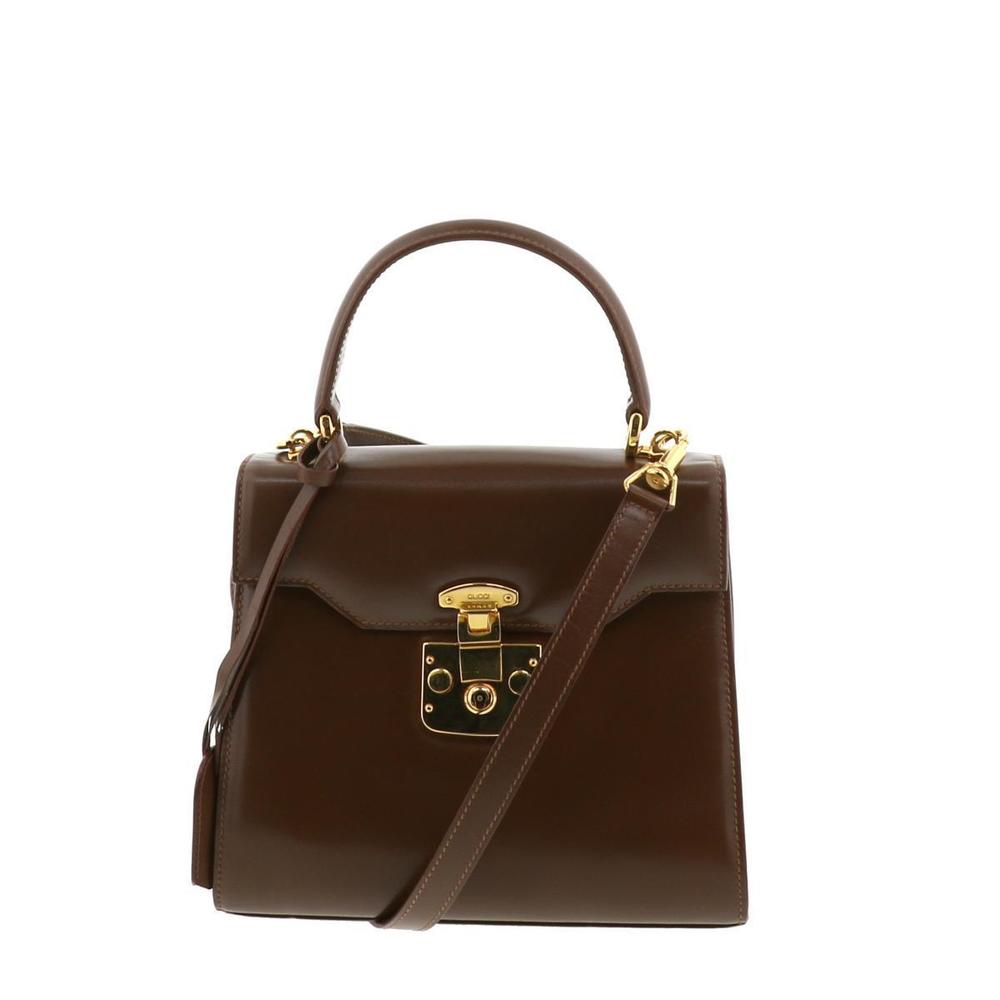 Gucci Mini Lady Lock Two-Way Handbag Brown